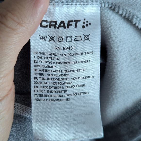 Craft Active Full Zip Performance Fleece Hoodie - Picture 5 of 6